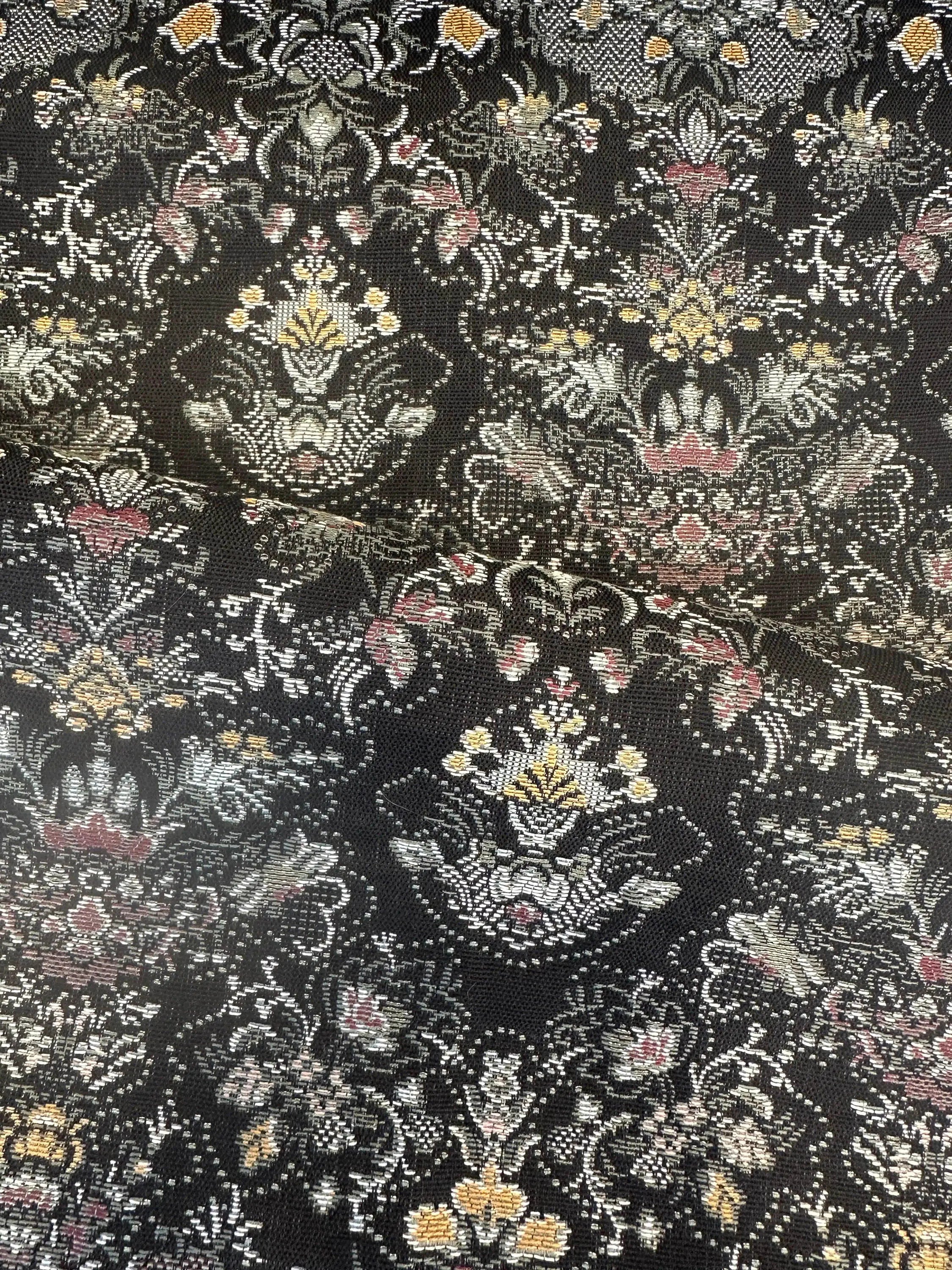 Reconstructed Black Brocade for Bunad Hulda Bunader