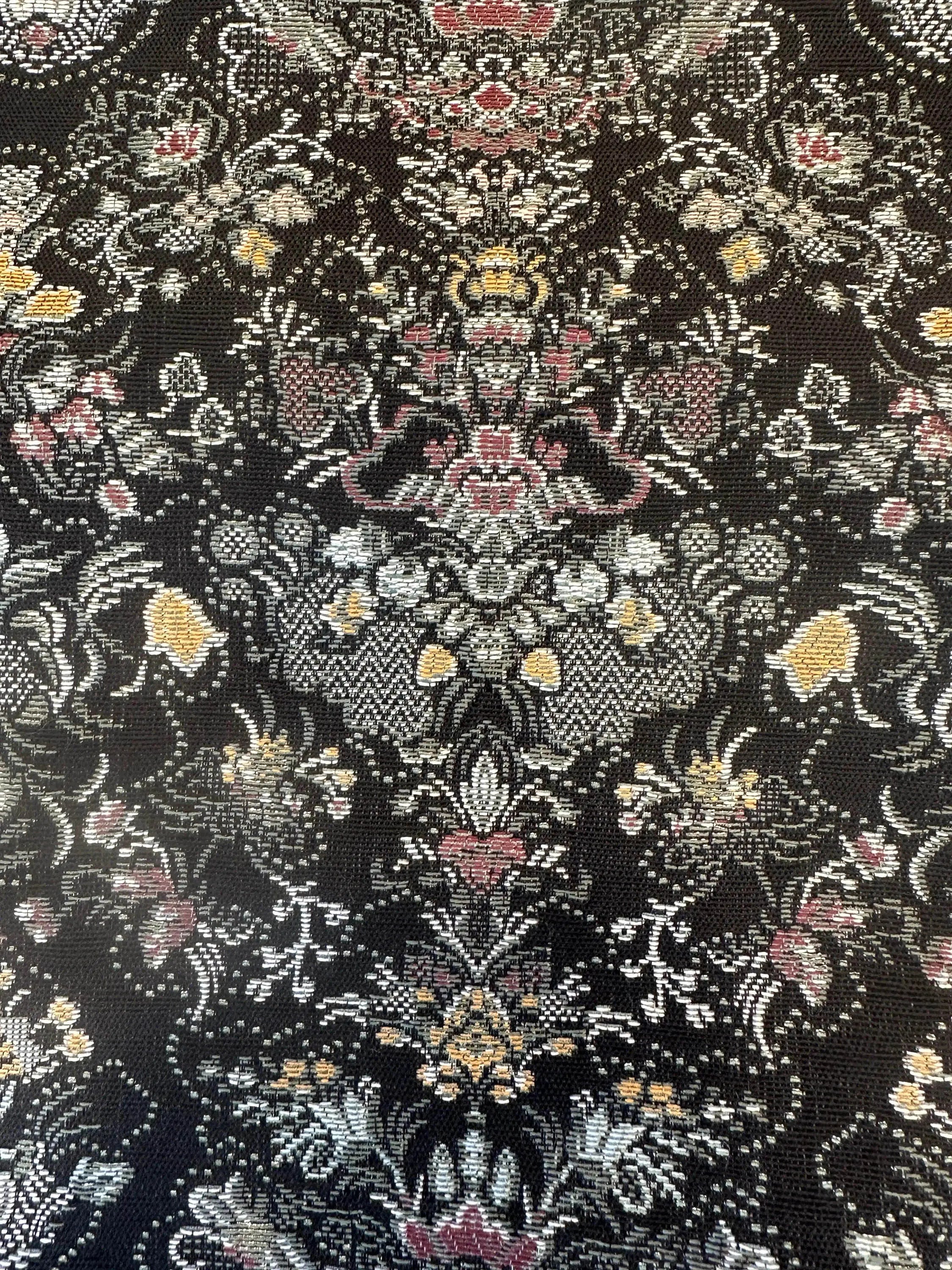 Reconstructed Black Brocade for Bunad Hulda Bunader